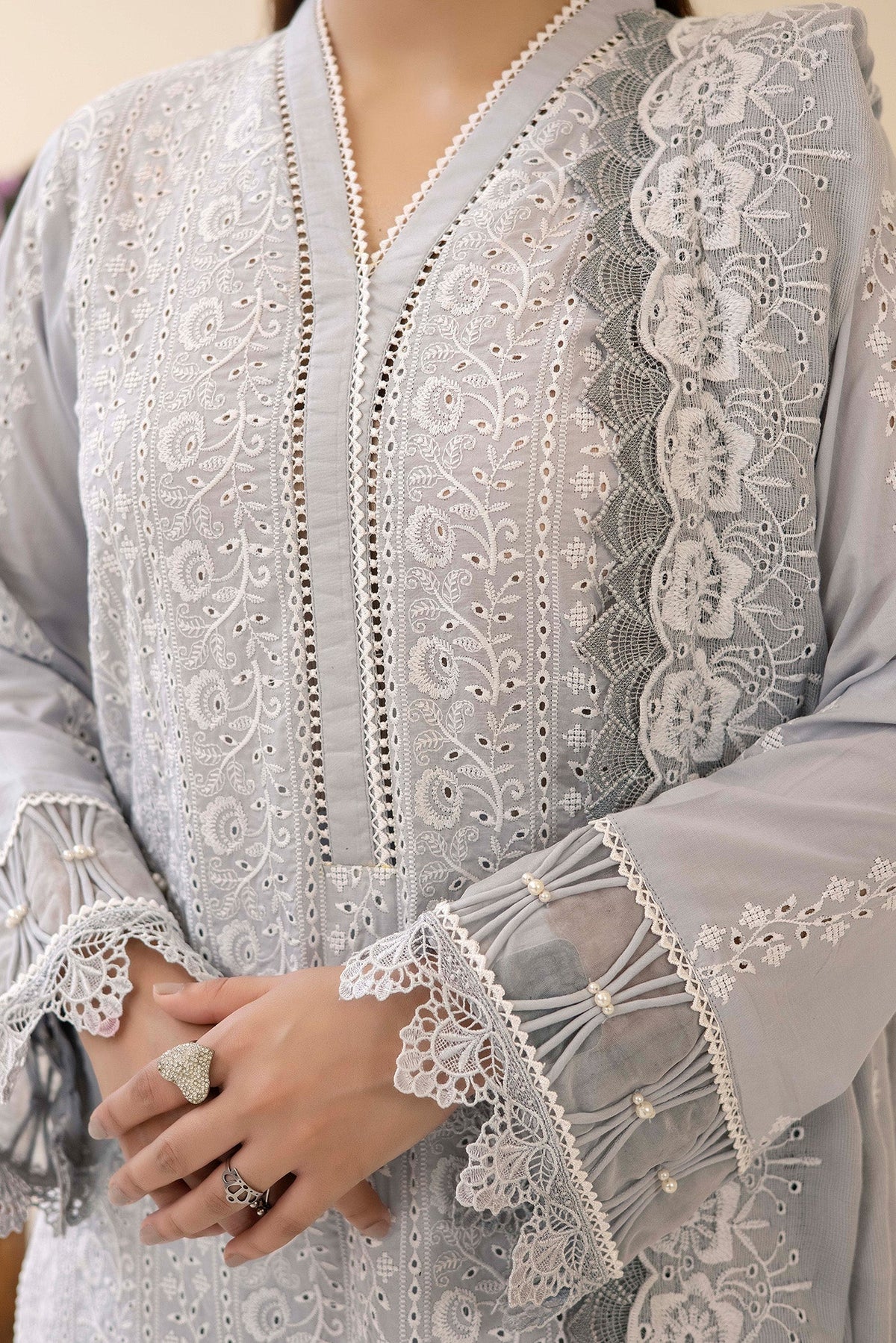 Adans Libas | Chikankari Lawn | CHIKANKARI LAWN-04 - 4