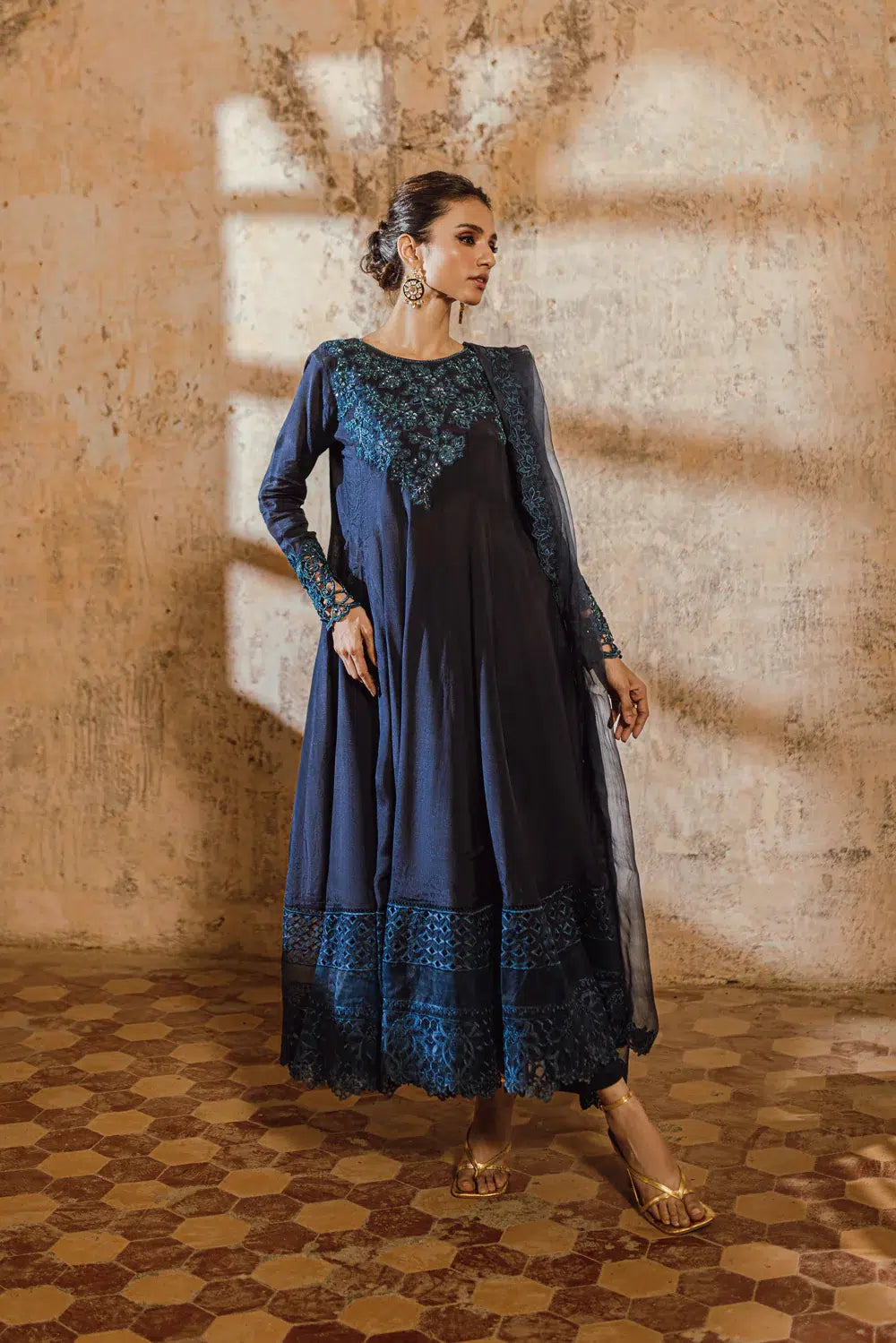 Azure | Embroidered Formals | Sea Bliss - Riwayat-e-Khas