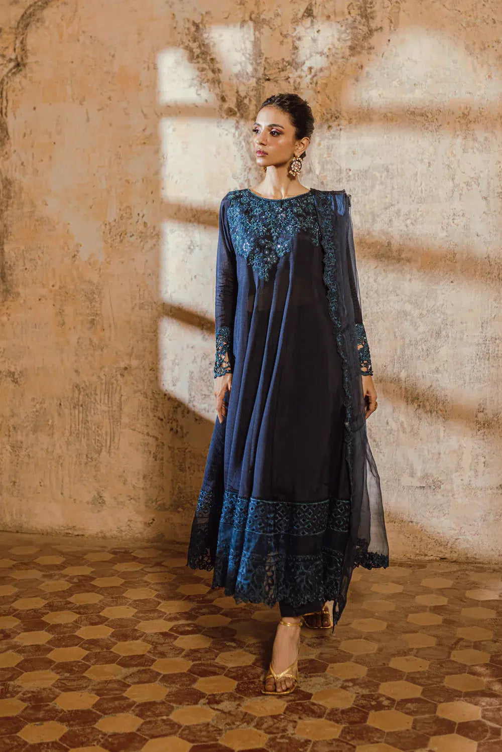 Azure | Embroidered Formals | Sea Bliss - Riwayat-e-Khas