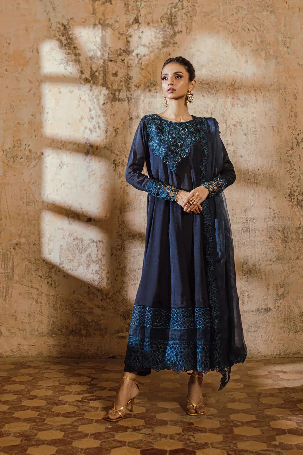 Azure | Embroidered Formals | Sea Bliss - Riwayat-e-Khas
