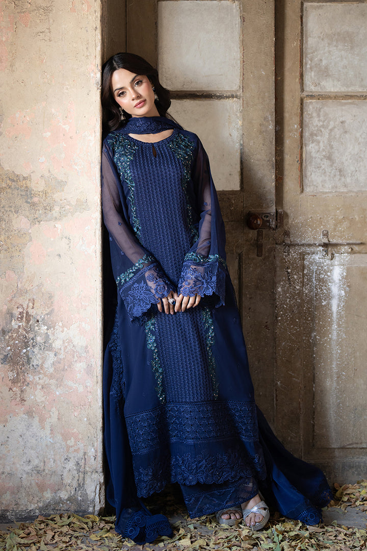 Azure | Ensembles Embroidered Formals | Serene Sapphire