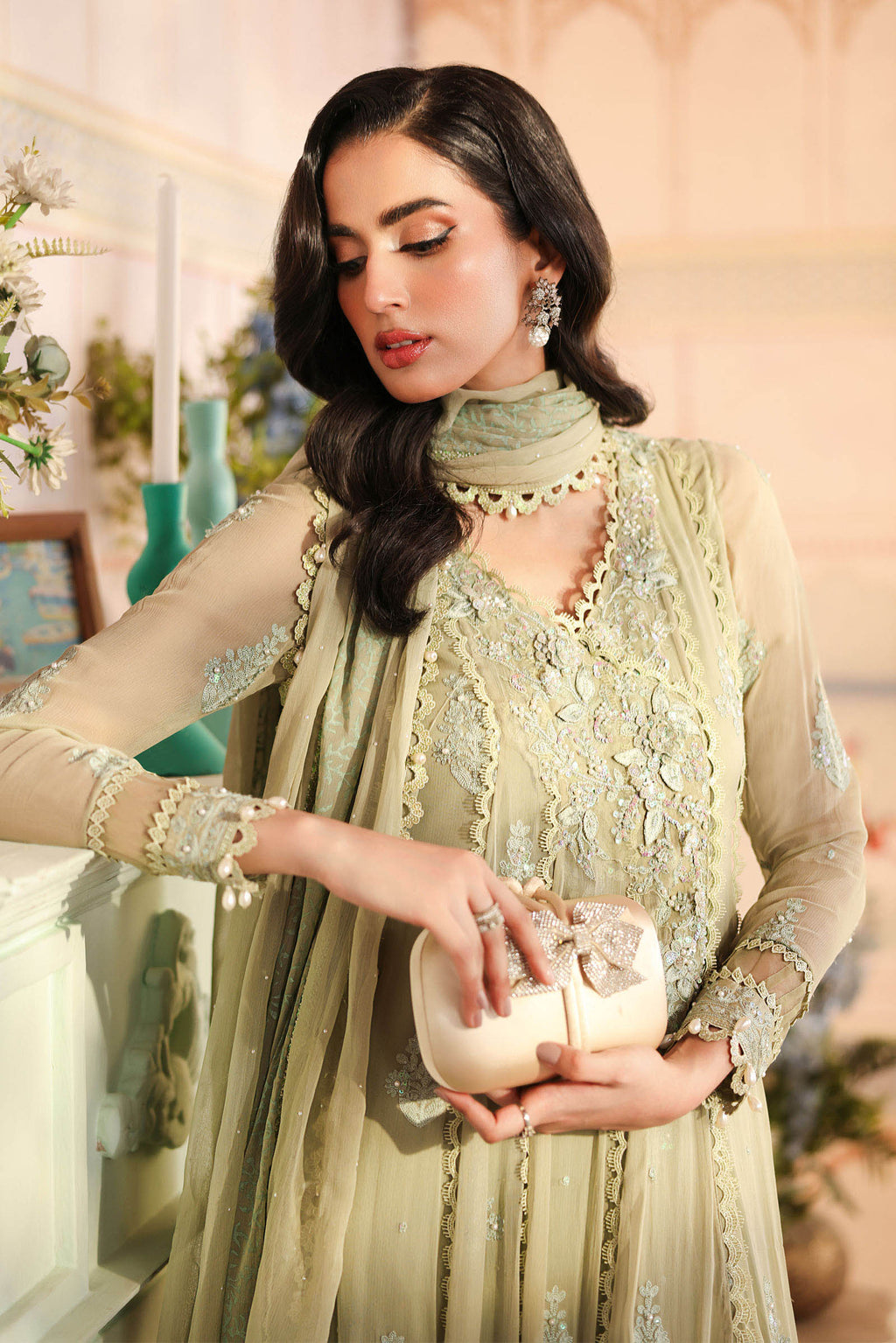 Maria B | Eid Collection 26 | 3 Piece Embroidered Chiffon Suit