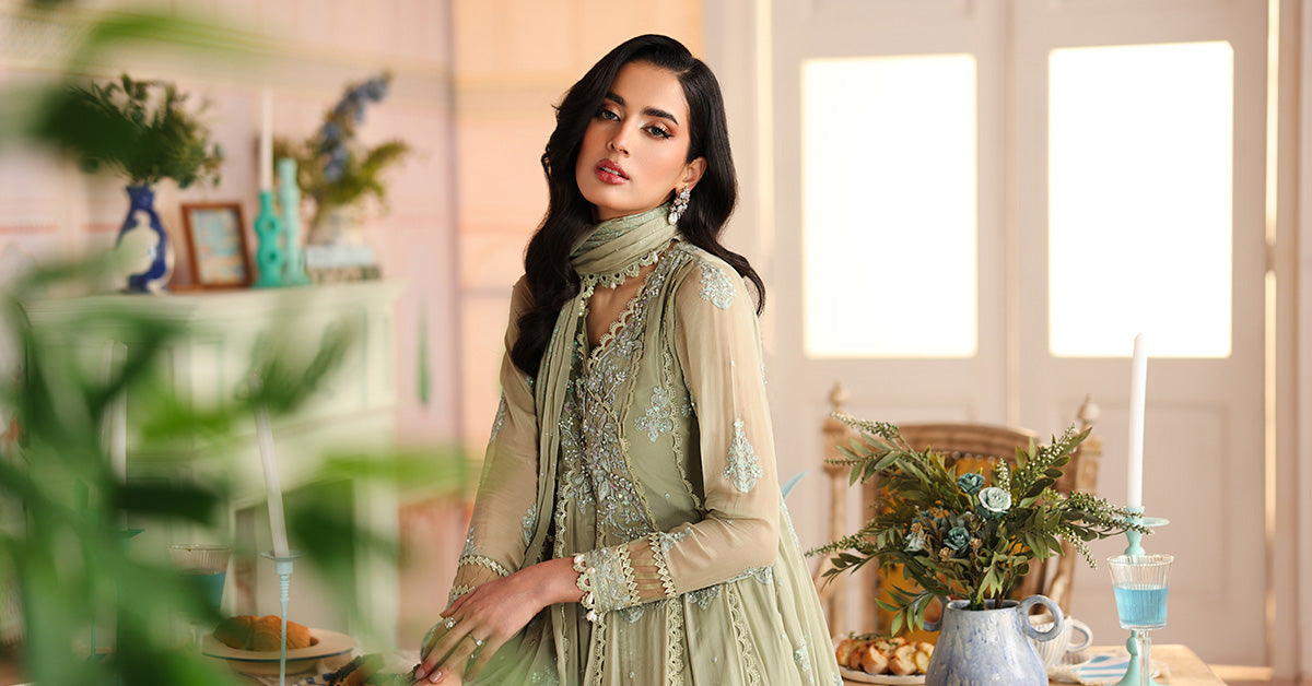Maria B | Eid Collection 26 | 3 Piece Embroidered Chiffon Suit