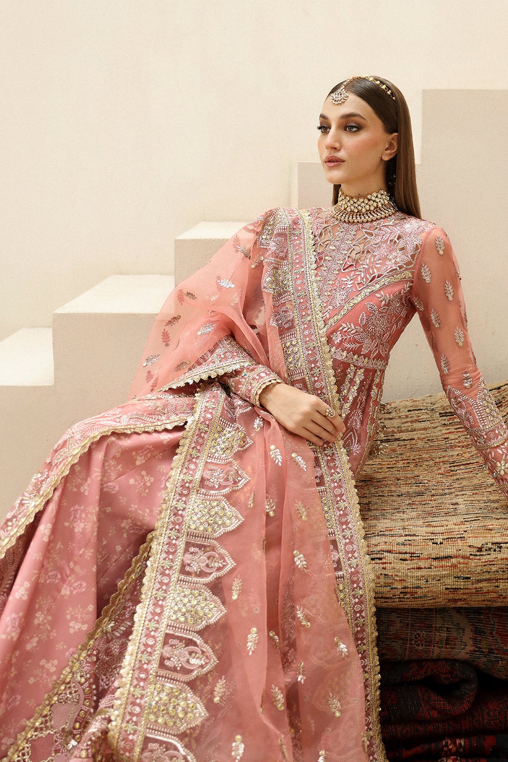 Afrozeh Shehnai Wedding Formal 3Pc Suit AFS-24-05 Shahpara