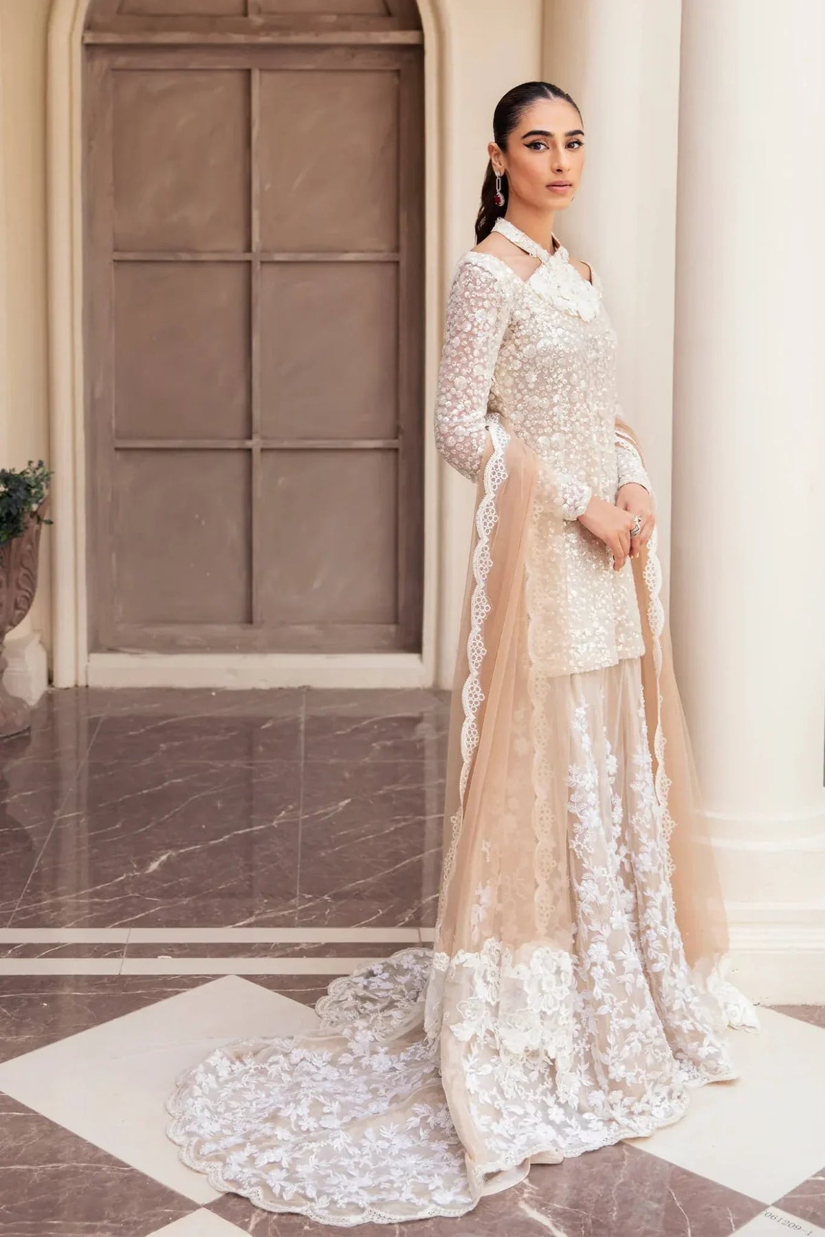Musferah Saad | Symphony Wedding Formals | Radiant Pearl