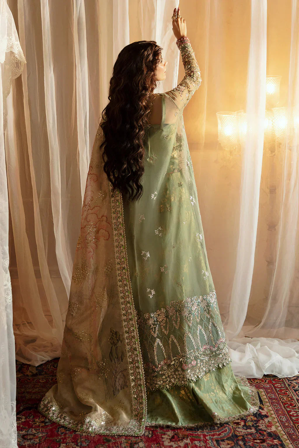 Hayat by Afrozeh Embroidered Organza 3Pc Suit AFH-24-03 SHREYA