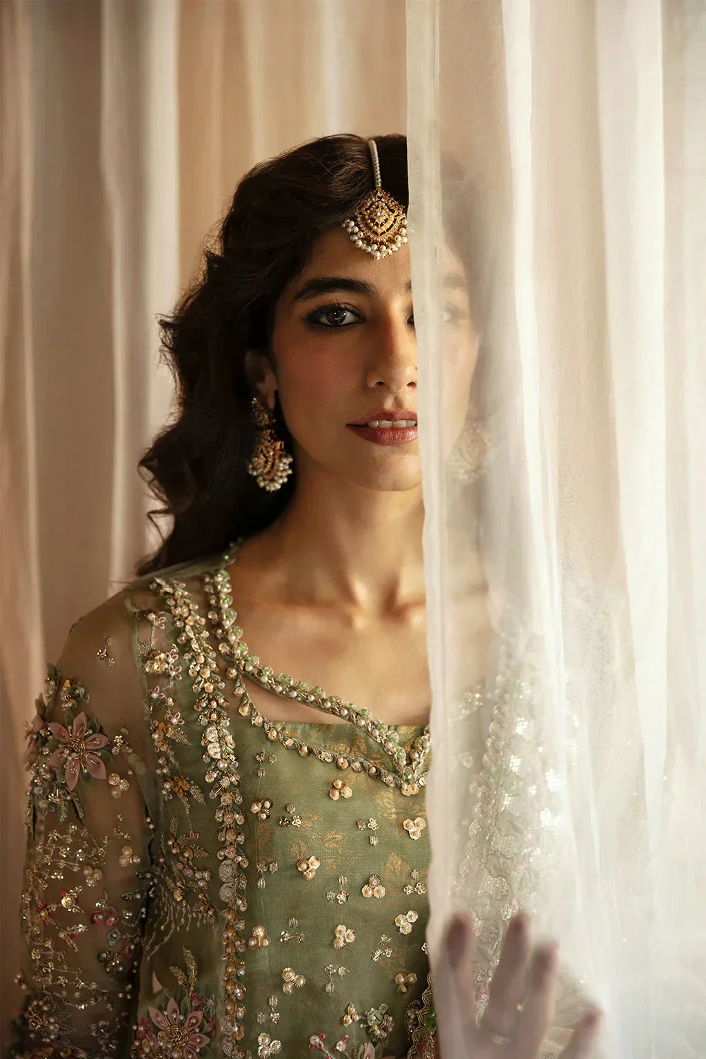 Hayat by Afrozeh Embroidered Organza 3Pc Suit AFH-24-03 SHREYA