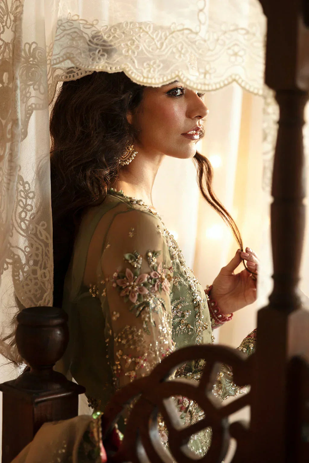 Hayat by Afrozeh Embroidered Organza 3Pc Suit AFH-24-03 SHREYA