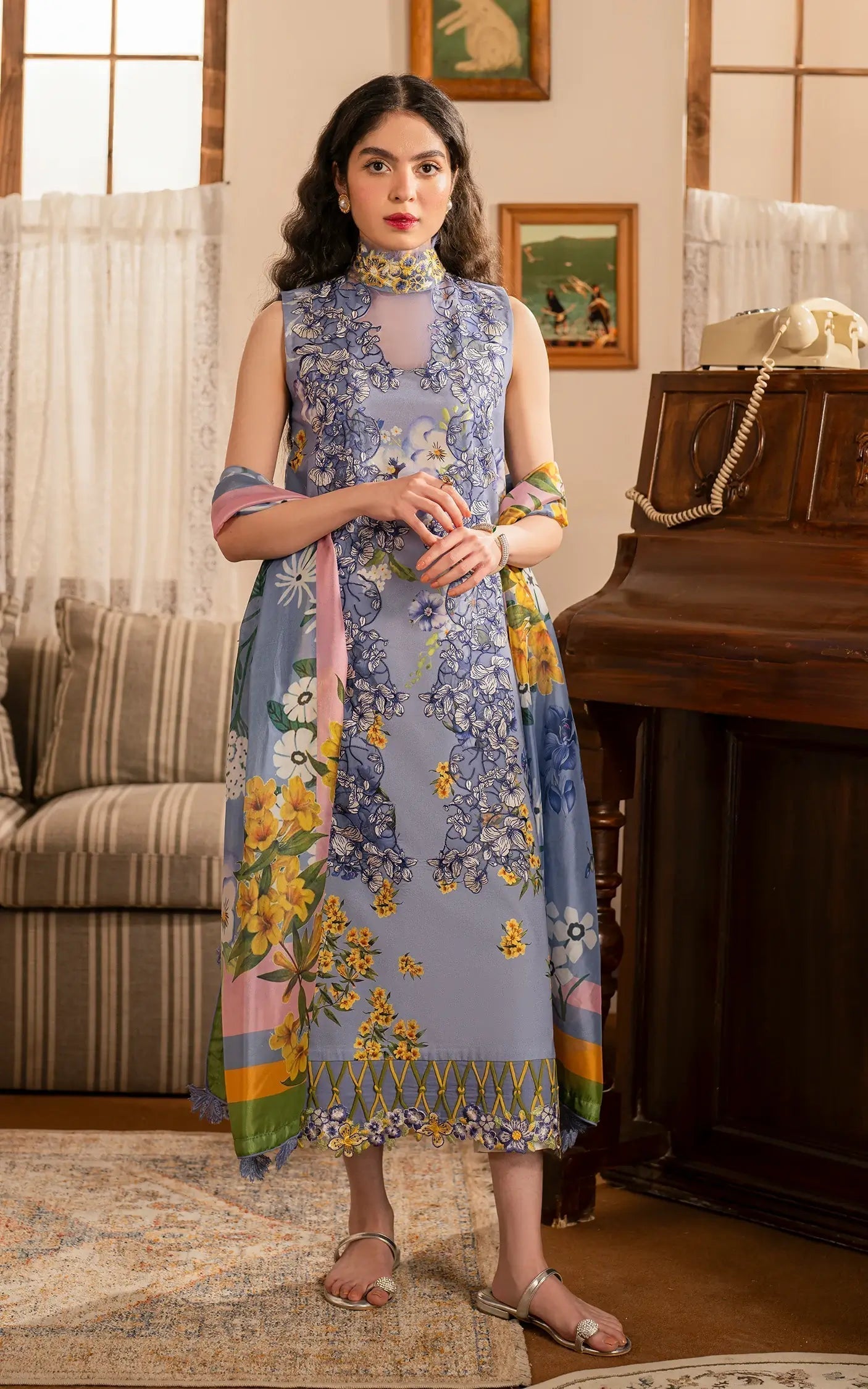 Asifa and Nabeel | Meraki Vintage 25 | Sunehri (MVL25-02) - Riwayat-e-Khas