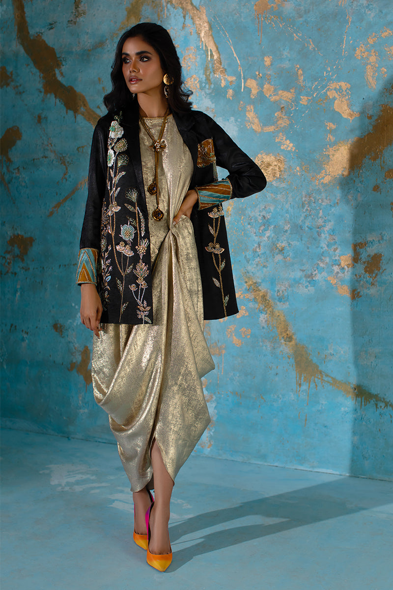 Wardha Saleem | Luxury Pret Fusion Wear | NOVA LUX - JACKET - Riwayat-e-Khas