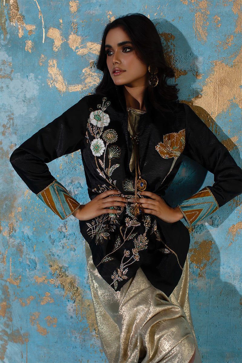 Wardha Saleem | Luxury Pret Fusion Wear | NOVA LUX - JACKET - Riwayat-e-Khas
