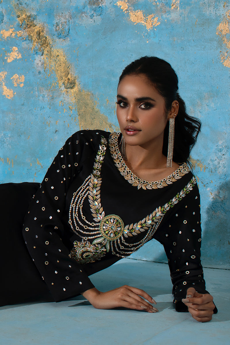 Wardha Saleem | Luxury Pret Fusion Wear | BELLE - KAFTAN - Riwayat-e-Khas