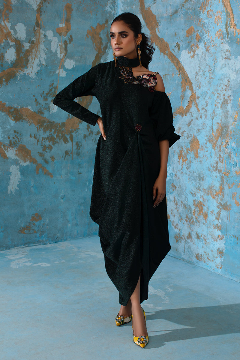 Wardha Saleem | Luxury Pret Fusion Wear | IVY - FORMAL DRAPE - Riwayat-e-Khas