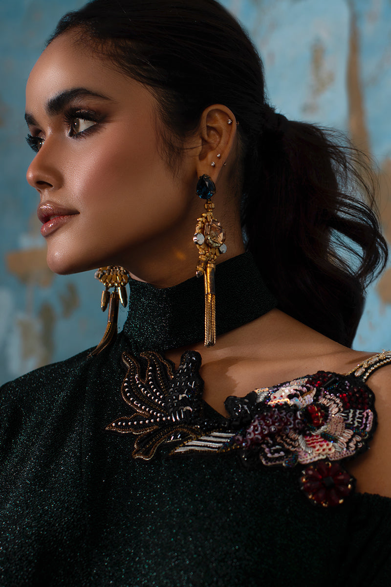 Wardha Saleem | Luxury Pret Fusion Wear | IVY - FORMAL DRAPE - Riwayat-e-Khas