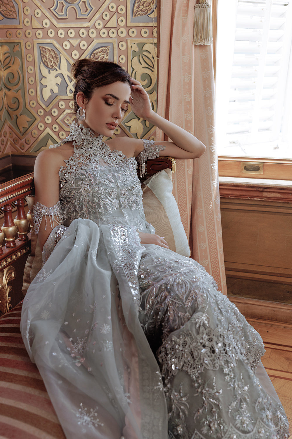 Lumiere By Saira Rizwan Embroidered Organza 3Pc Suit SR-03 - Riwayat-e-khas