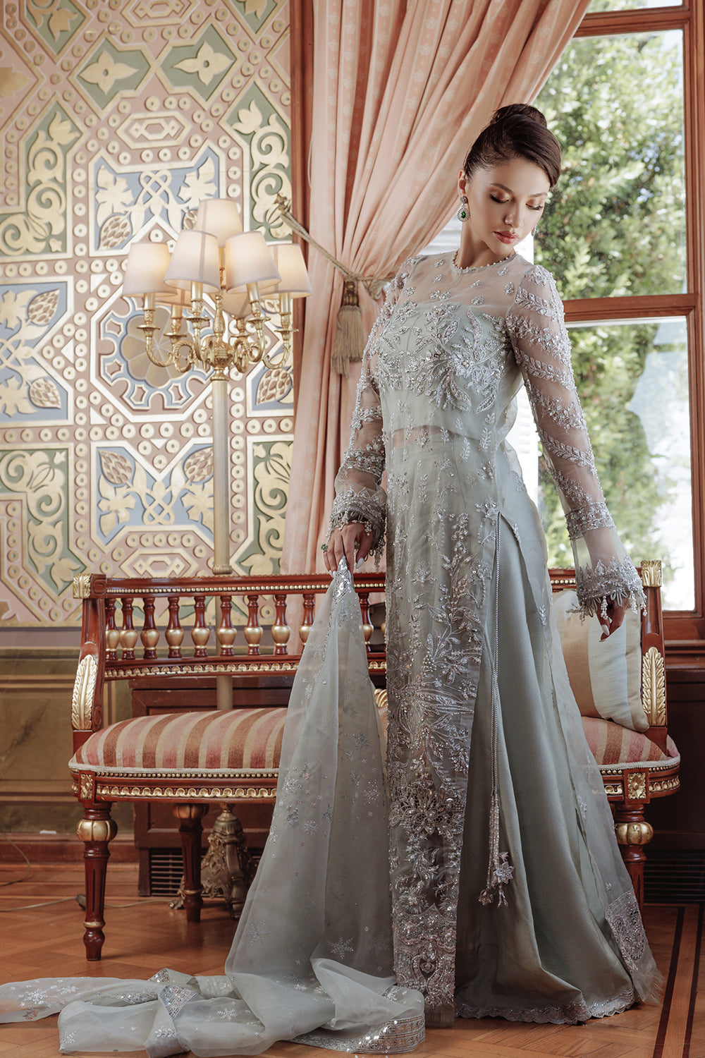Lumiere By Saira Rizwan Embroidered Organza 3Pc Suit SR-03 - Riwayat-e-khas