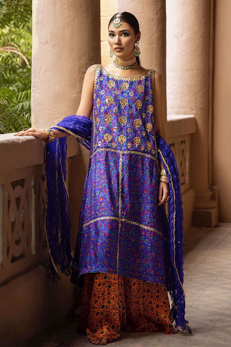 The Pink Tree Company | Wedding Wear | COBALT BLUE - Riwayat-e-Khas