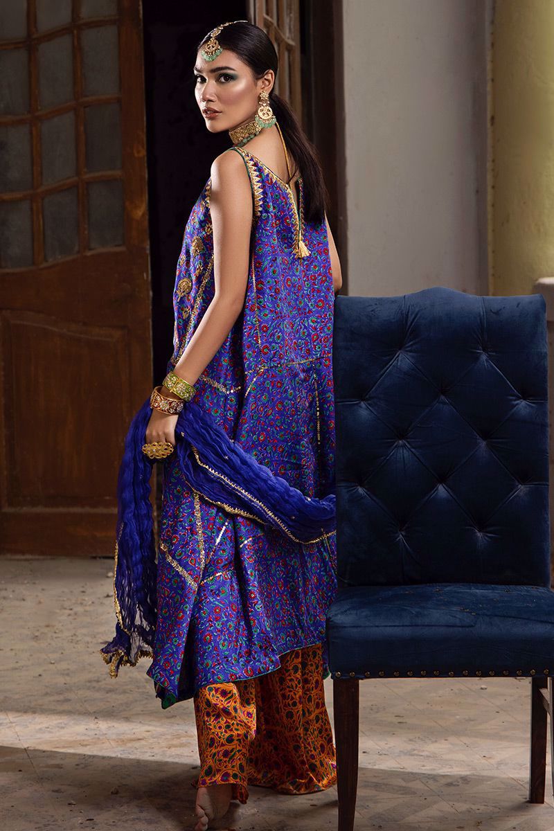 The Pink Tree Company | Wedding Wear | COBALT BLUE - Riwayat-e-Khas