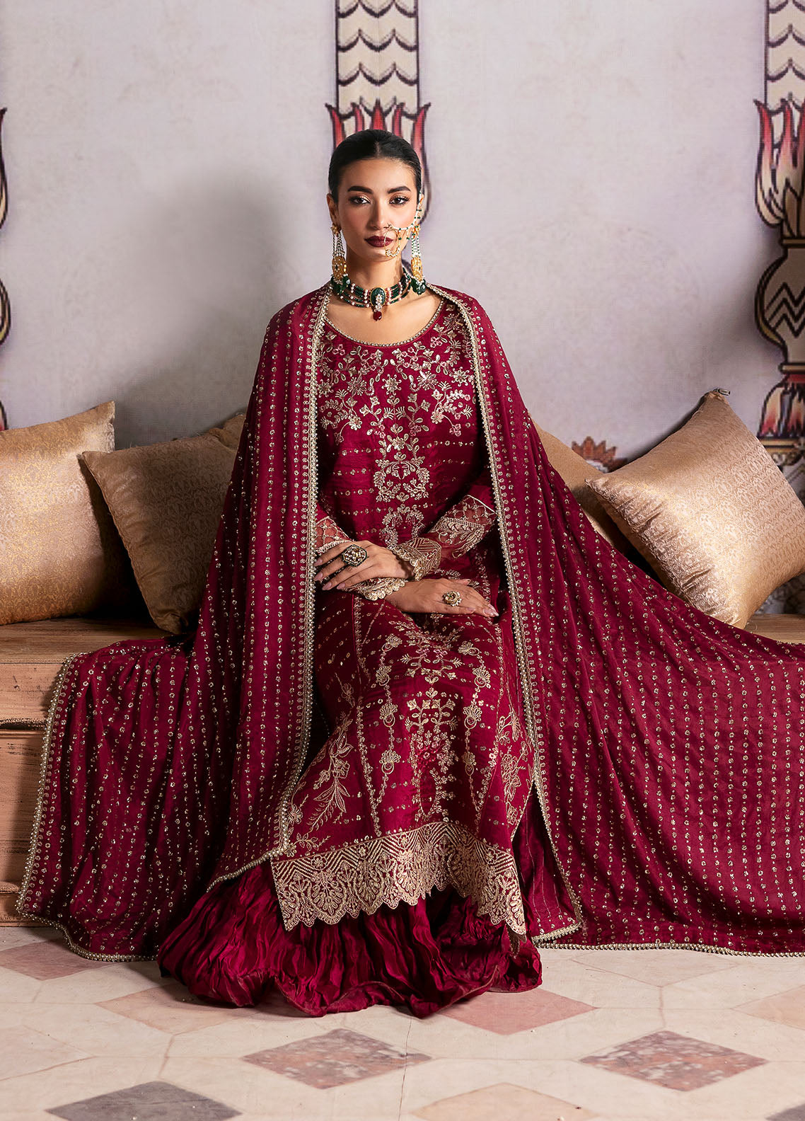 Sahane | There She Glows  | TSG-07 Merlot - Riwayat-e-Khas