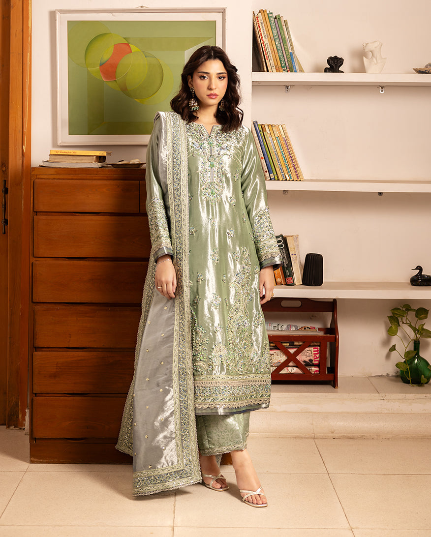 Mushq | Sunehri Lama Silk | Tabeer