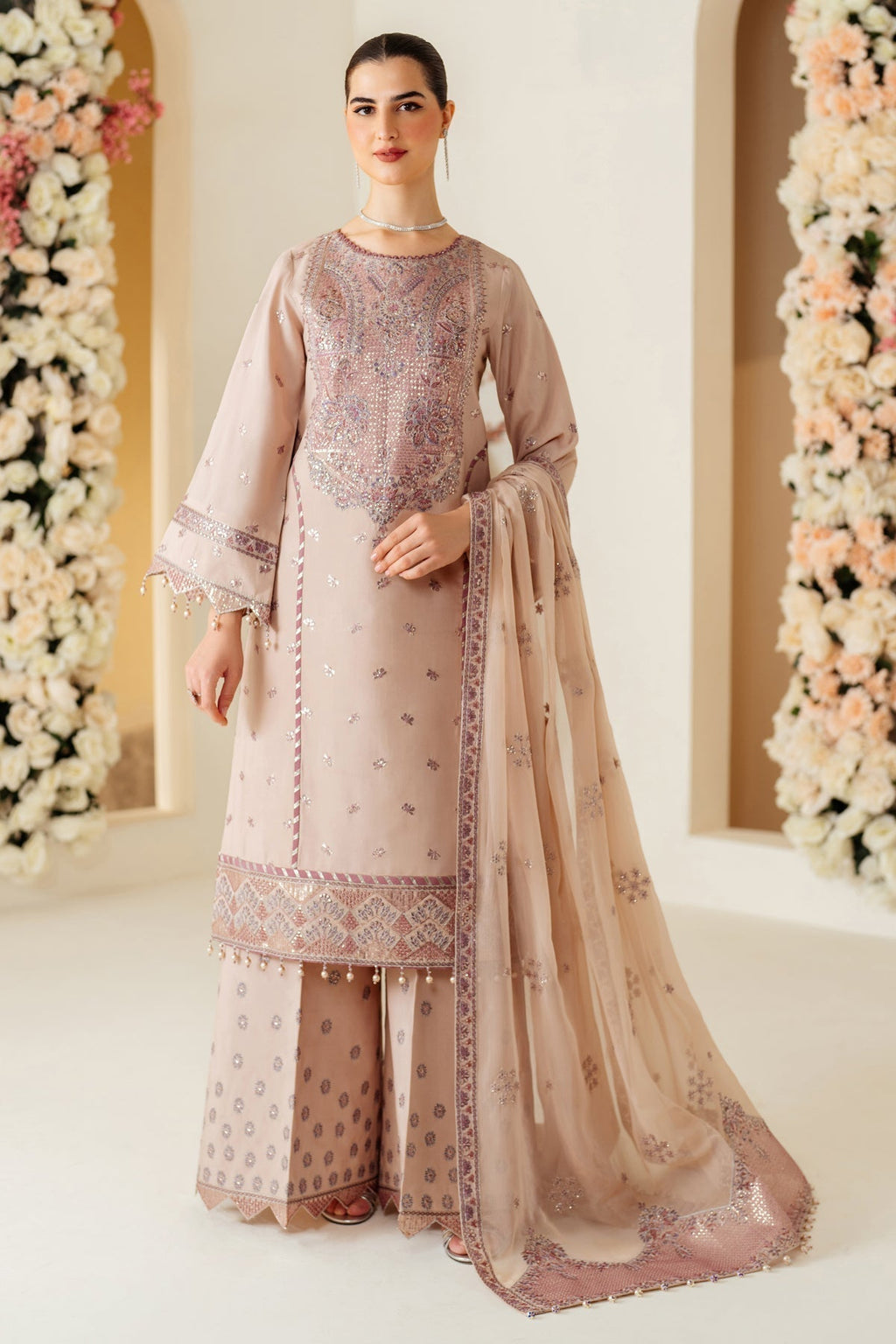 Alizeh | Luxury Raw Silk | AF-RS-08-TAFFY - House Of Anaya