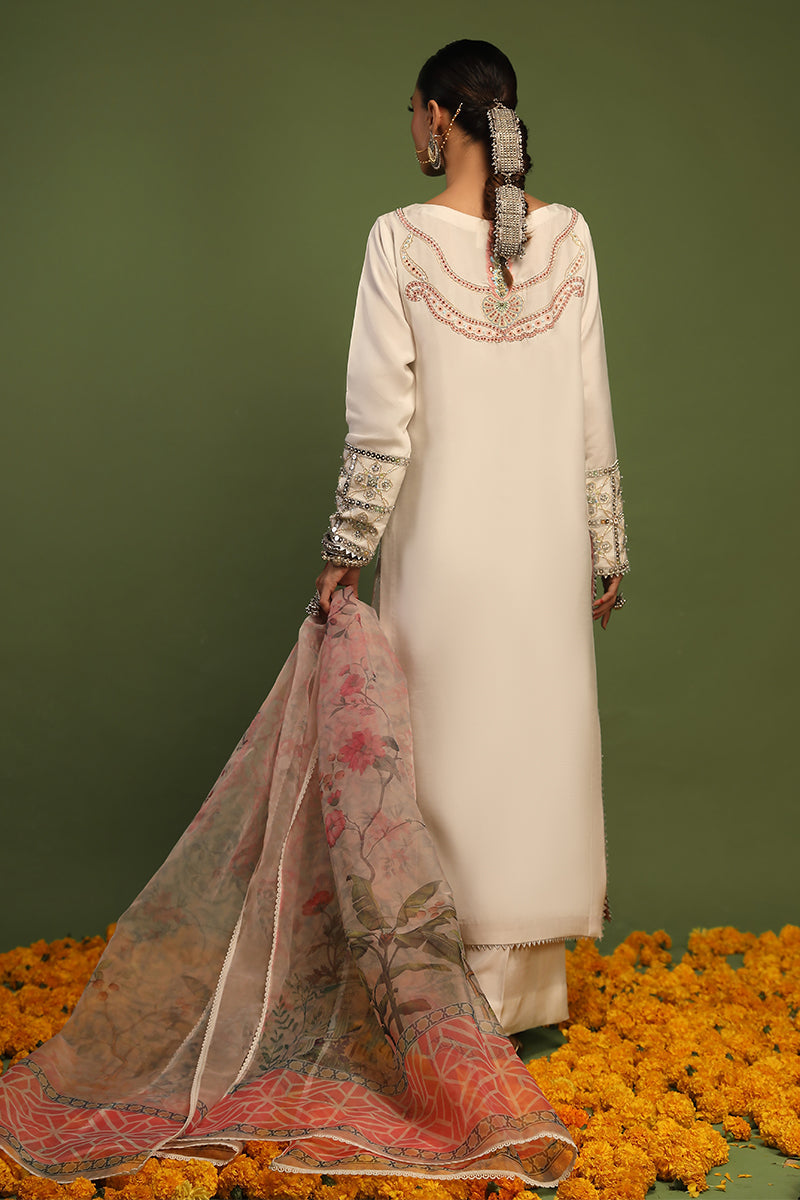 Wardha Saleem | Luxury Pret Traditional Wear | AKS - SHIRT WITH PANTS (2 PC) - Riwayat-e-Khas