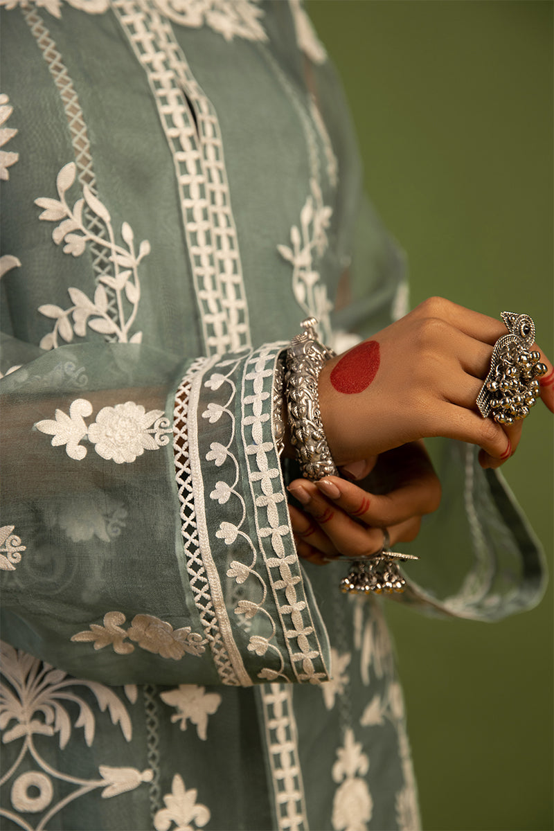 Wardha Saleem | Luxury Pret Traditional Wear | SHAJAR - AARI WORK (2 PC) - Riwayat-e-Khas
