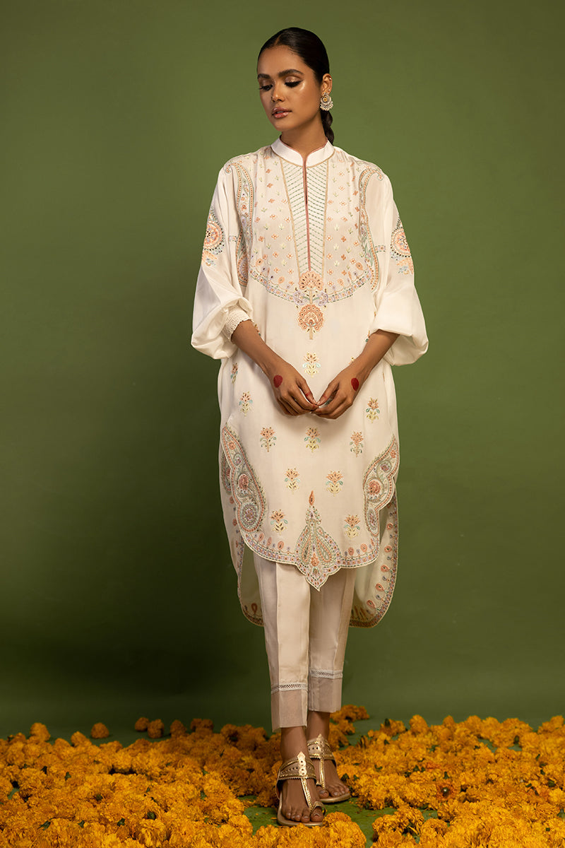 Wardha Saleem | Luxury Pret Traditional Wear | AKS-PURE SILK (2 PC) - Riwayat-e-Khas