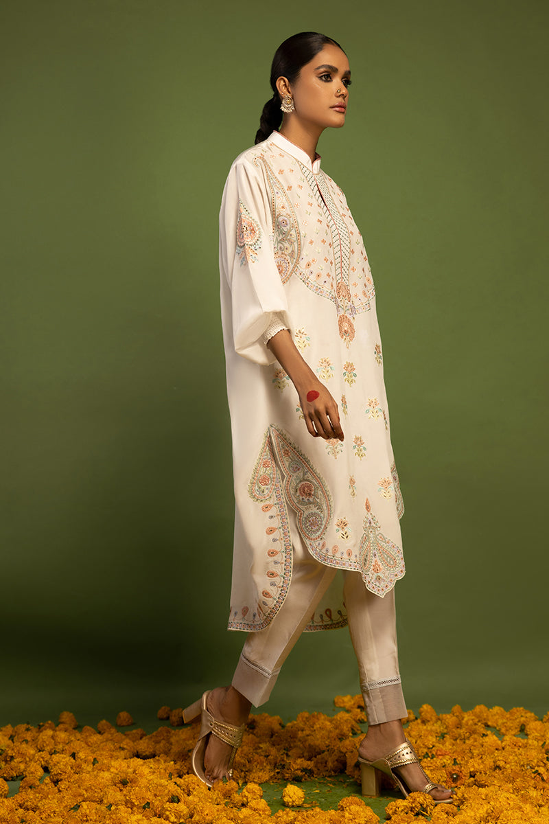 Wardha Saleem | Luxury Pret Traditional Wear | AKS-PURE SILK (2 PC) - Riwayat-e-Khas