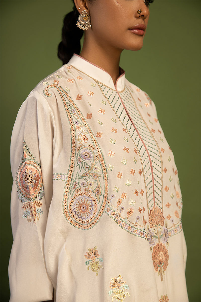 Wardha Saleem | Luxury Pret Traditional Wear | AKS-PURE SILK (2 PC) - Riwayat-e-Khas