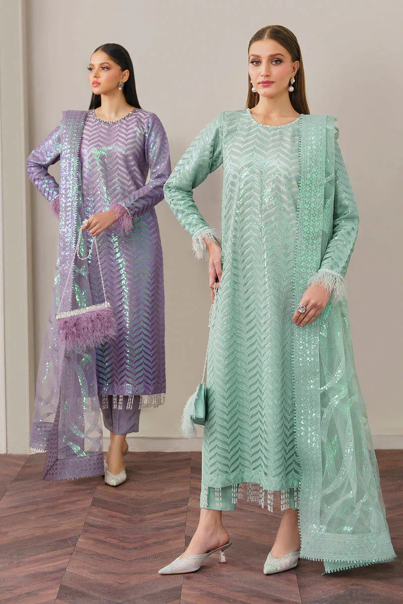 Baroque Exclusive Formal Embroidered Net 3Pc UF-517
