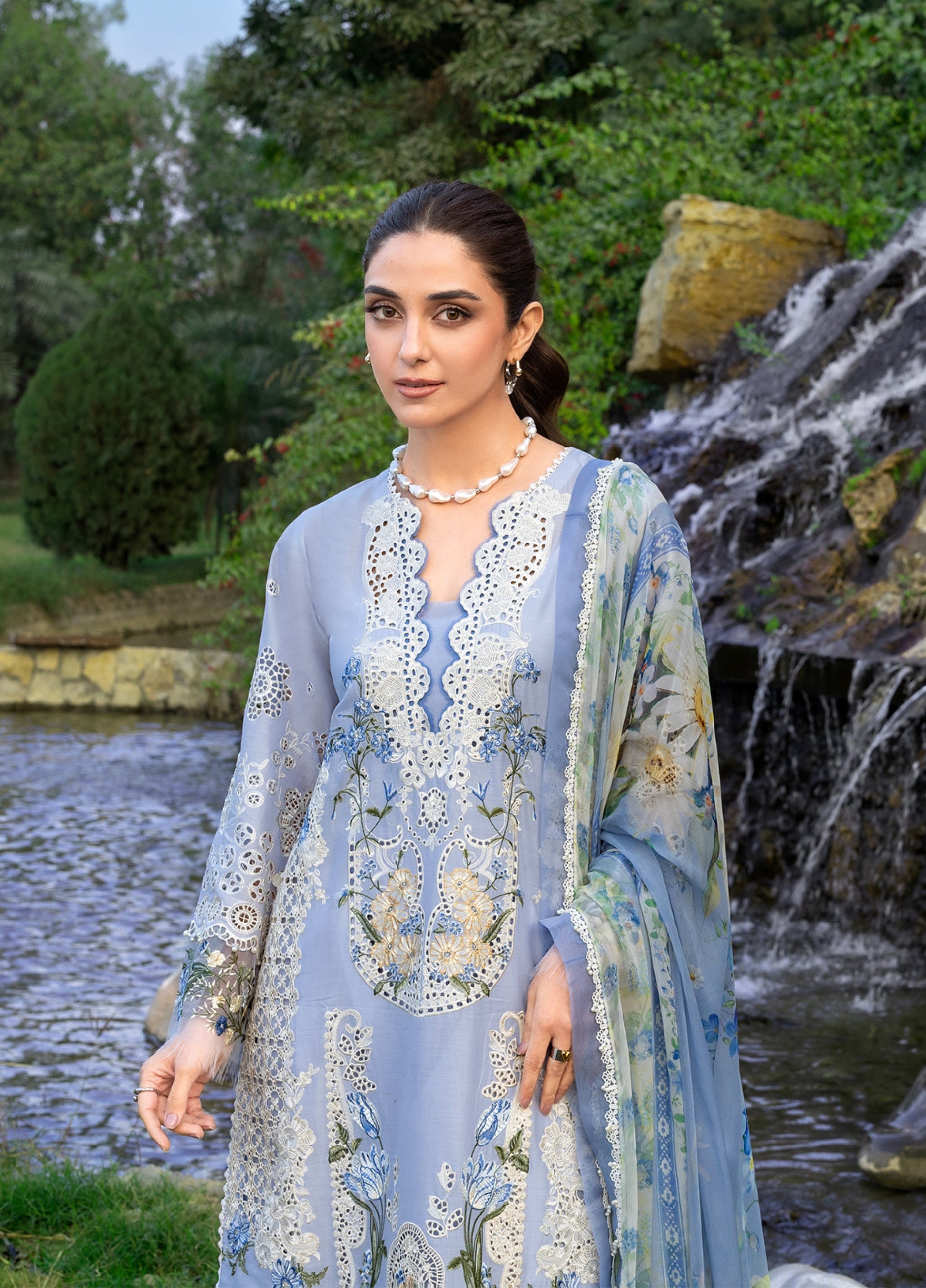 Elaf Premium | Eid Lawn'26 | ELY-12 SKY BLISS