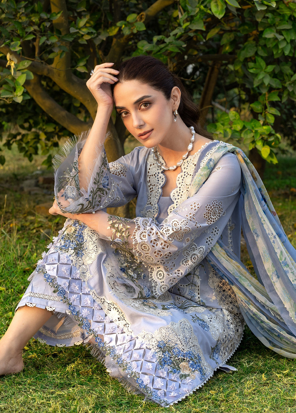 Elaf Premium | Eid Lawn'26 | ELY-12 SKY BLISS
