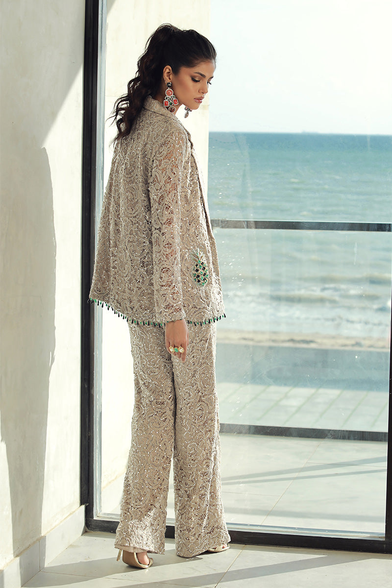 Wardha Saleem | Luxury Pret Fusion Wear | GIA (3PC) - Riwayat-e-Khas