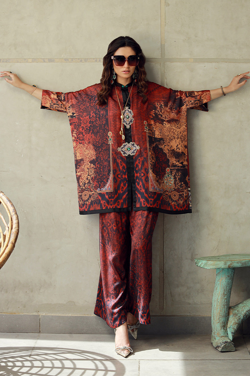 Wardha Saleem | Luxury Pret Fusion Wear | HAZEL (2PC) - Riwayat-e-Khas