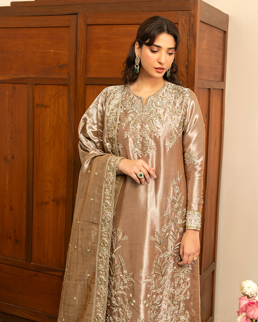 Mushq | Sunehri Lama Silk | Uswah