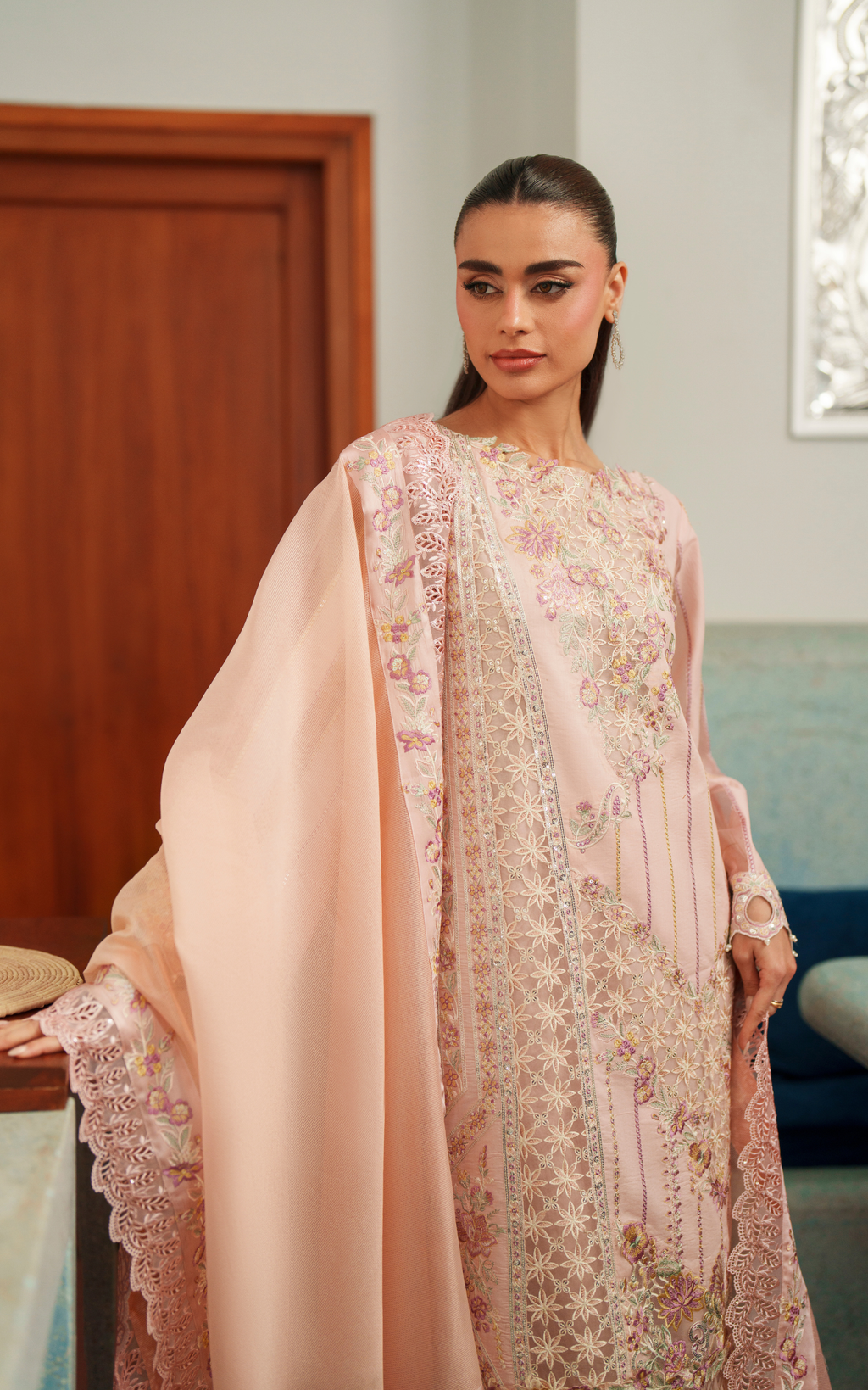 Asifa and Nabeel | Versa Luxury Lawn 26 | Crimson Courage VUL26-08