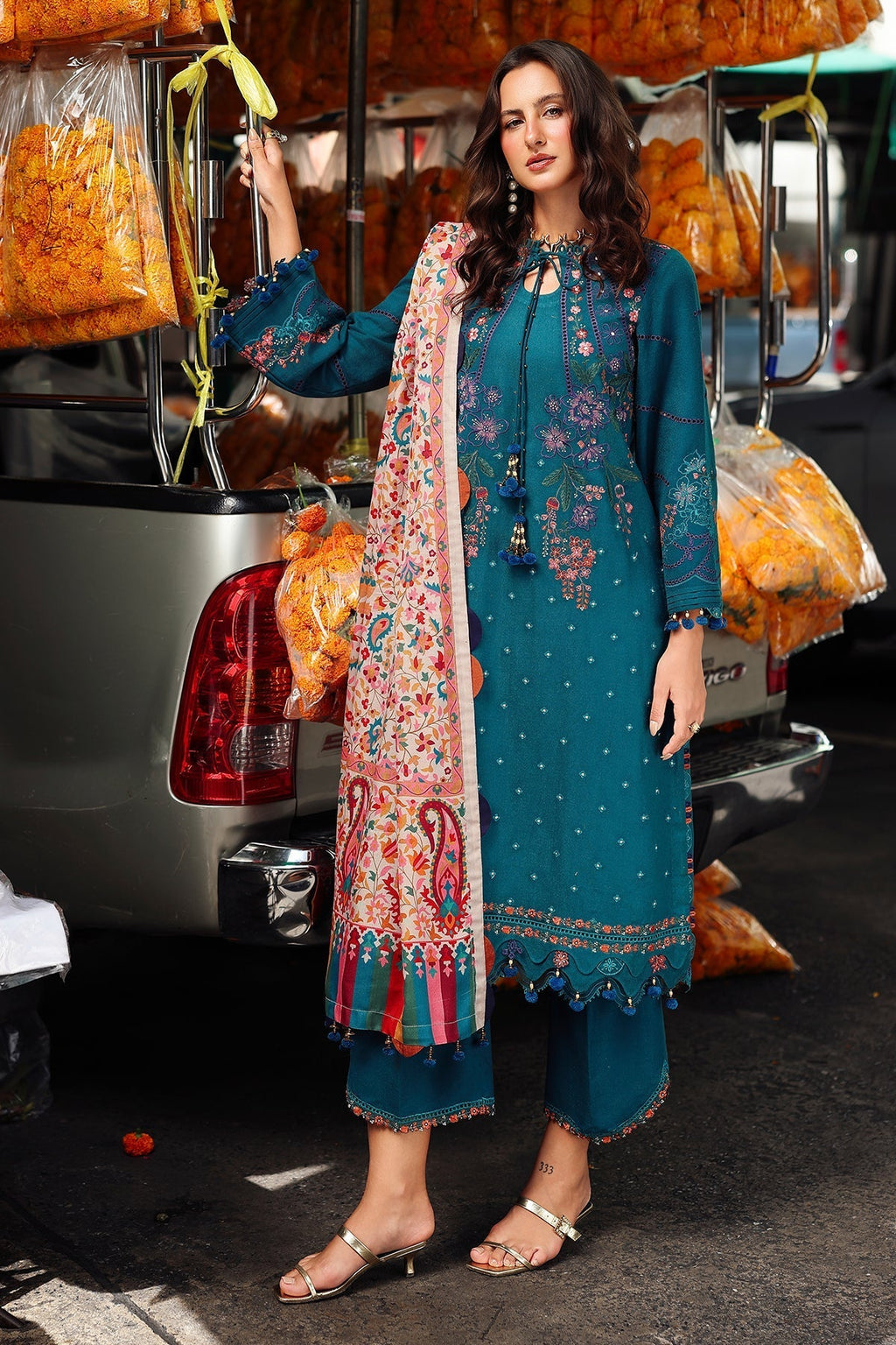 Charizma | Poshima Winters 25 | 3-pc Unstitched Wool Shawl Collection PSW5-06