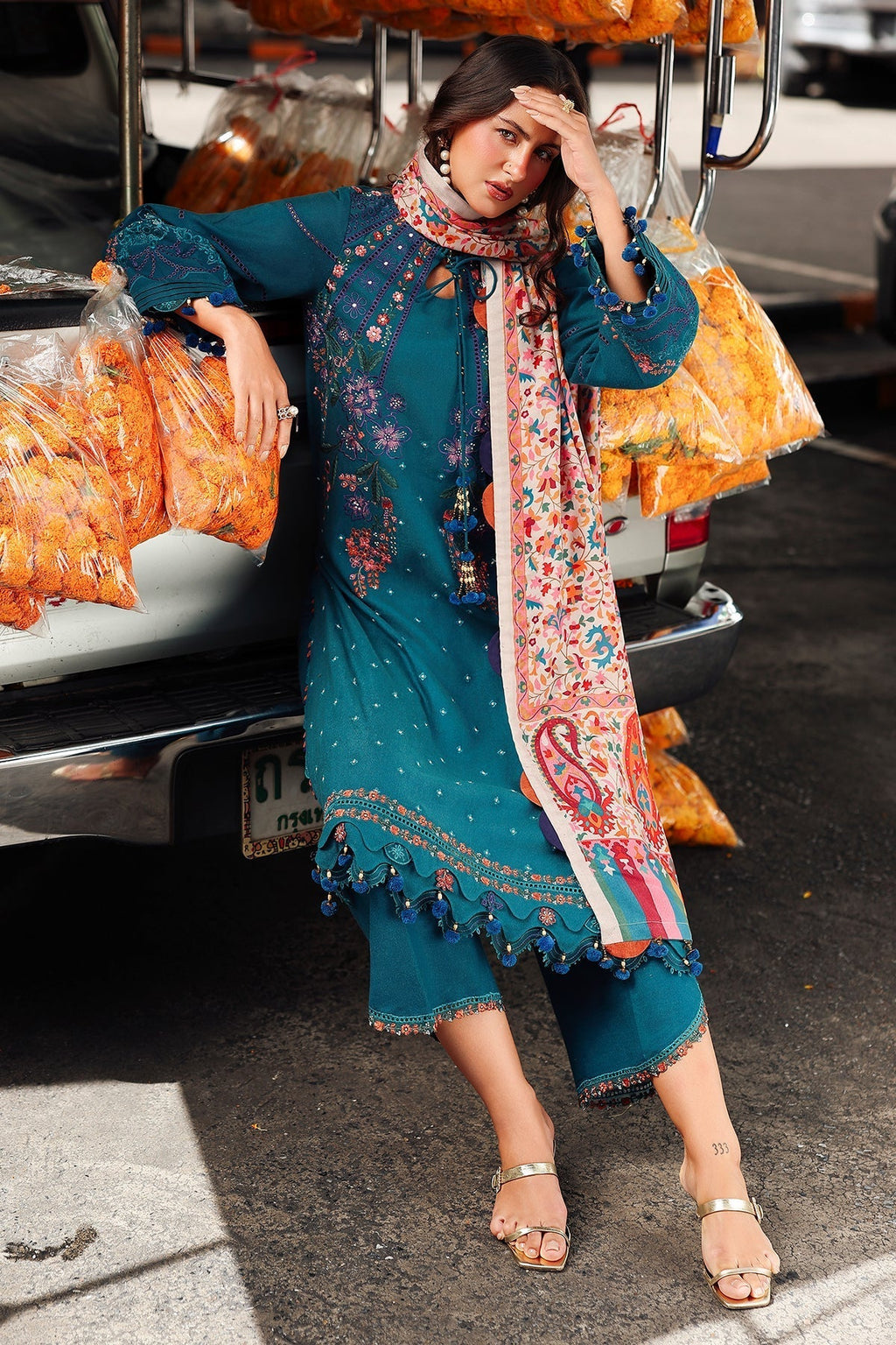 Charizma | Poshima Winters 25 | 3-pc Unstitched Wool Shawl Collection PSW5-06