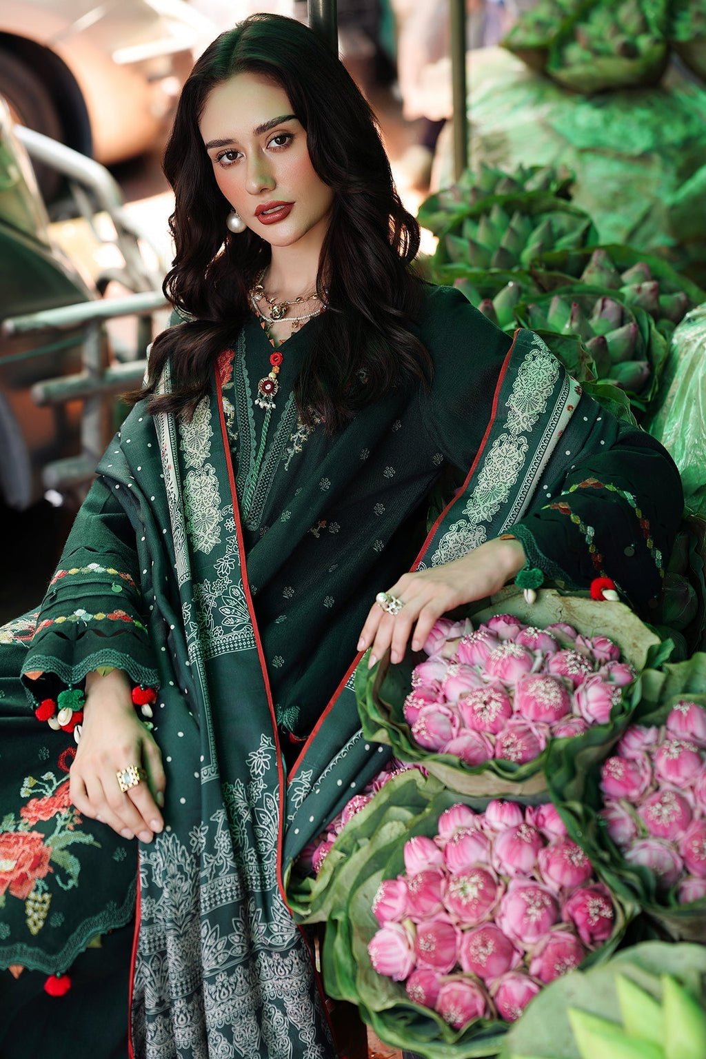 Charizma | Poshima Winters 25 |3-pc Unstitched Wool Shawl Collection PSW5-04