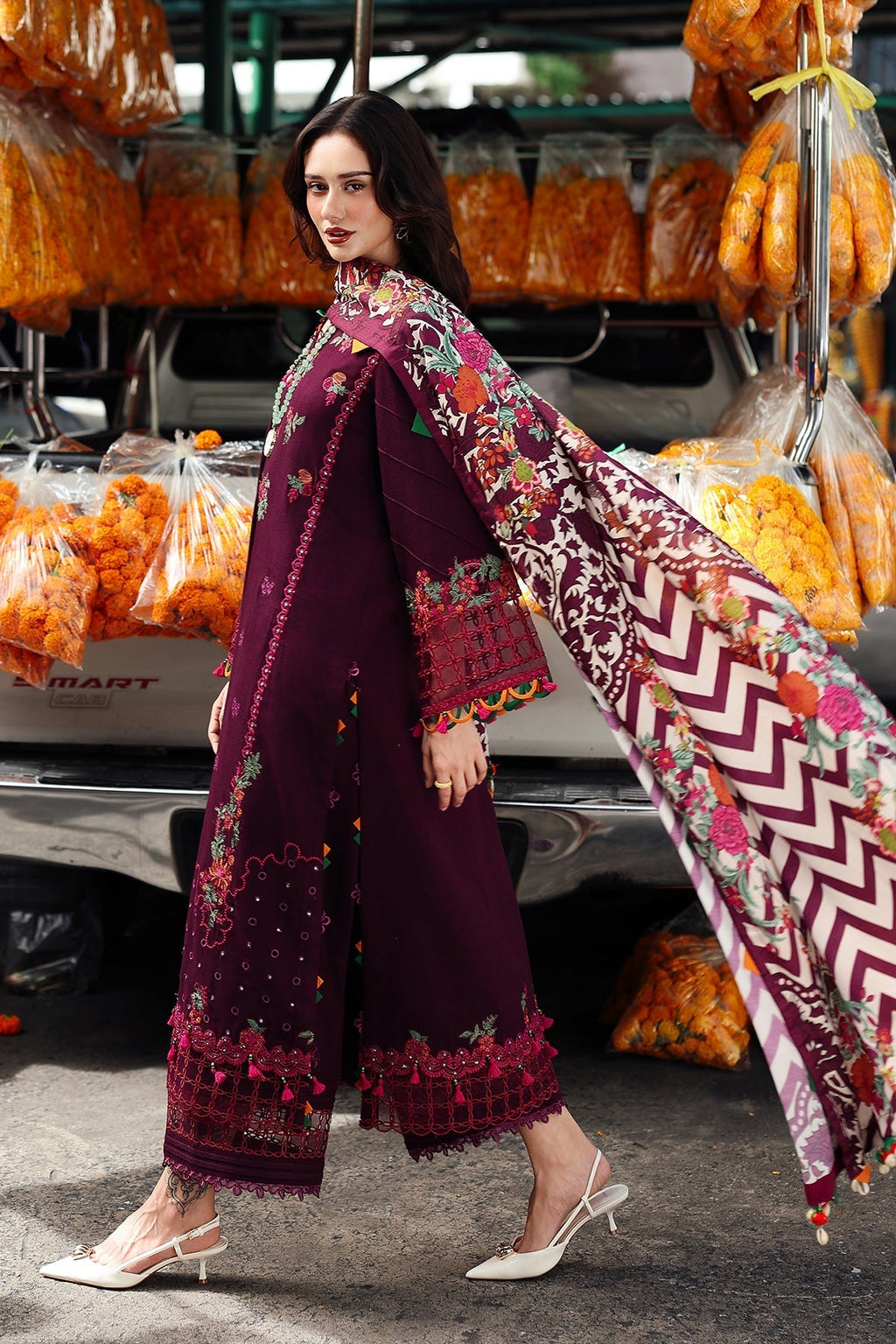 Charizma | Poshima Winters 25 | 3-pc Unstitched Wool Shawl Collection PSW5-02