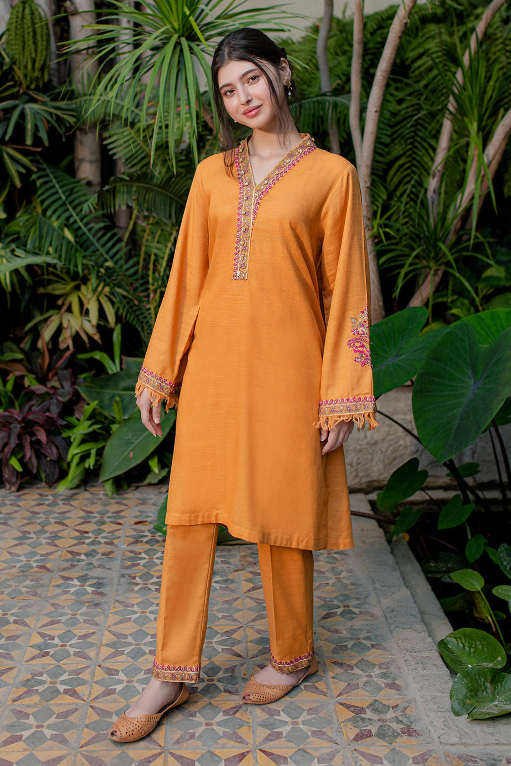 Zellbury | Winter Pret | Embroidered Kurta Trouser - 1289 - Libasekhas