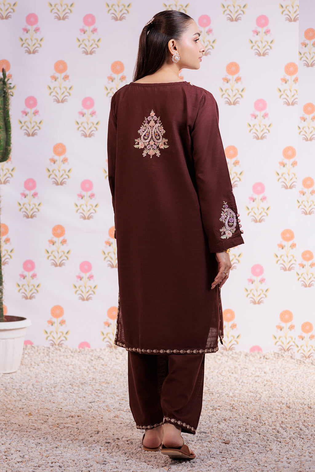 Zellbury | Winter Pret | Embroidered Kurta Trouser - 1290 - Libasekhas