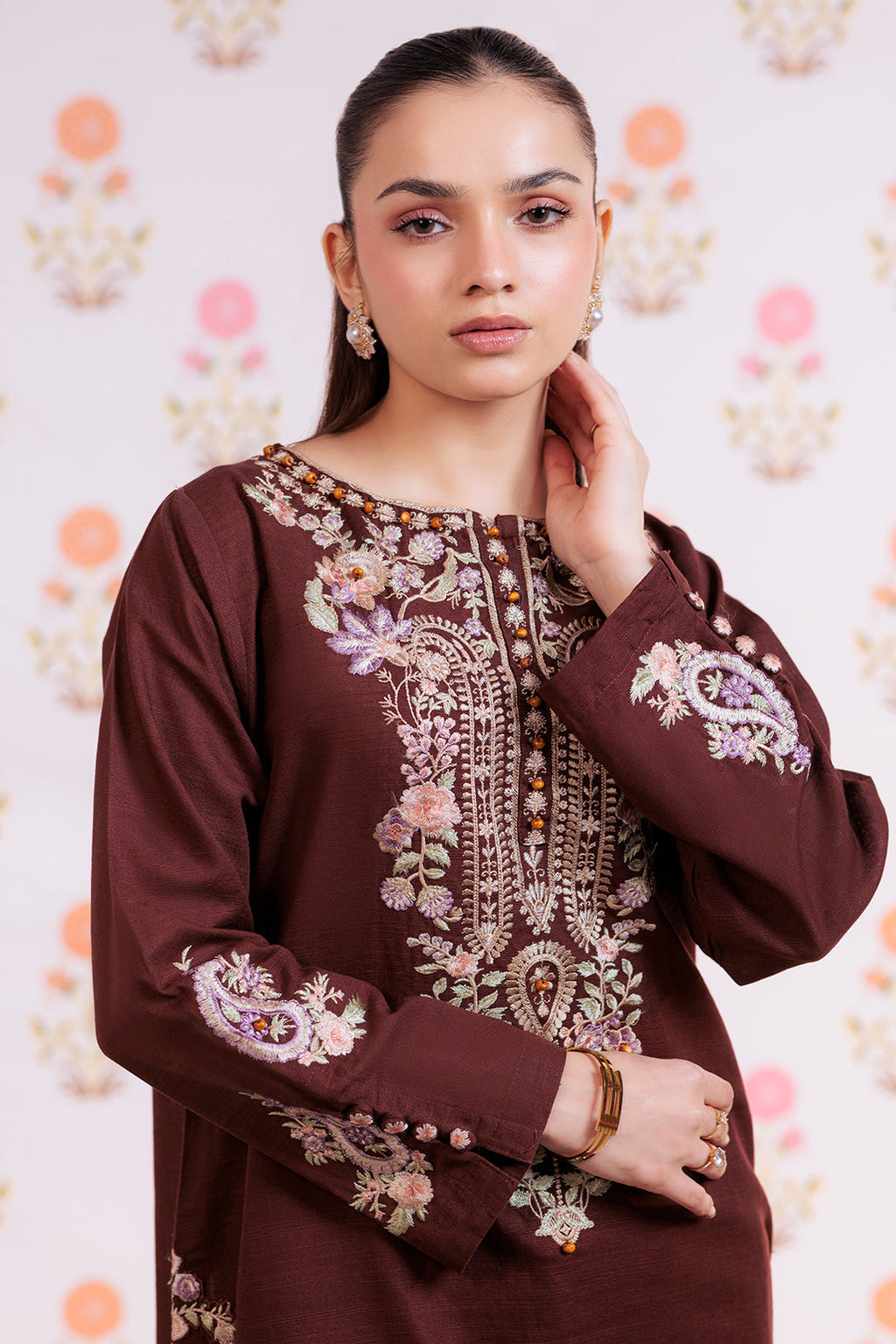 Zellbury | Winter Pret | Embroidered Kurta Trouser - 1290 - Libasekhas