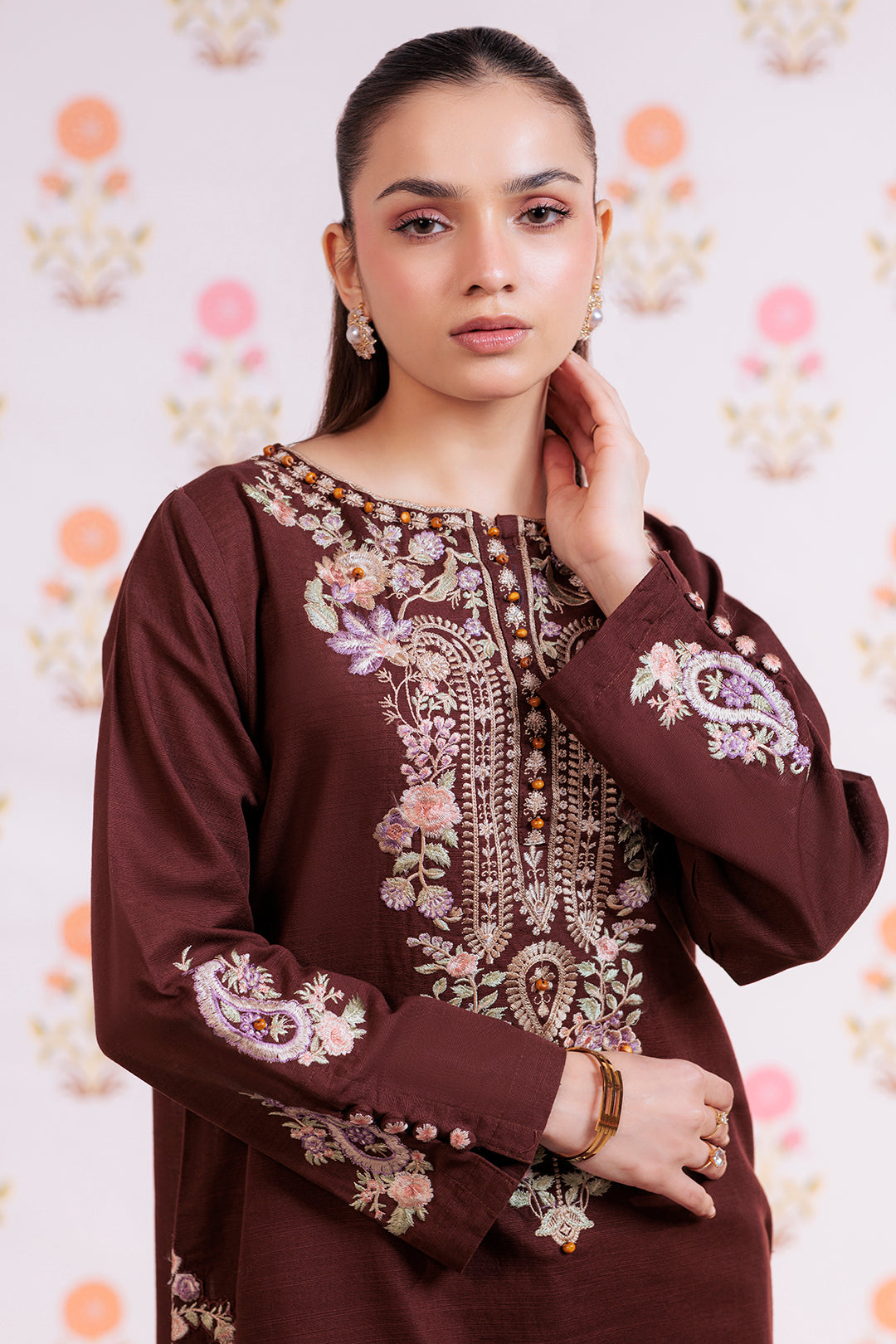 Zellbury | Winter Pret | Embroidered Kurta Trouser - 1290 - Libasekhas