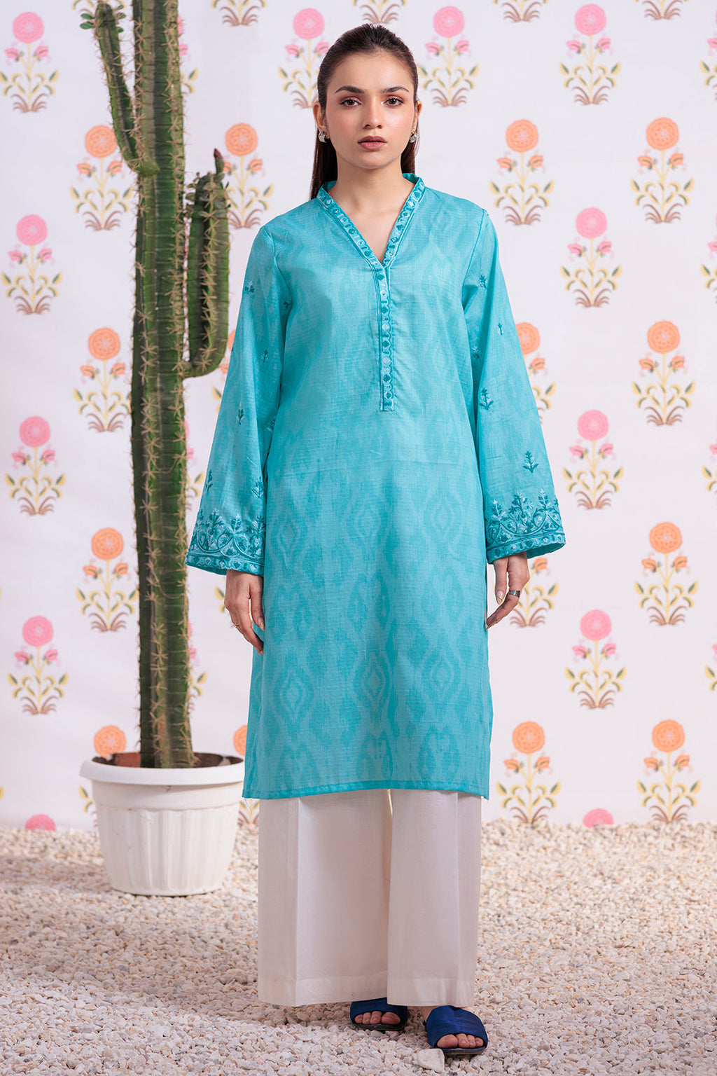 Zellbury | Summer Pret | Embroidered Kurta - 2875 - Libasekhas