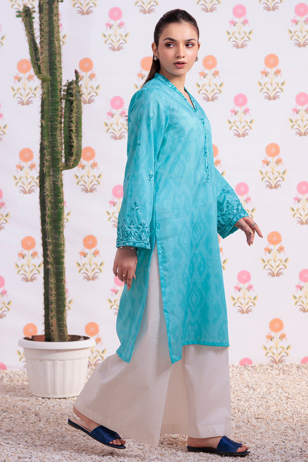 Zellbury | Summer Pret | Embroidered Kurta - 2875 - Libasekhas