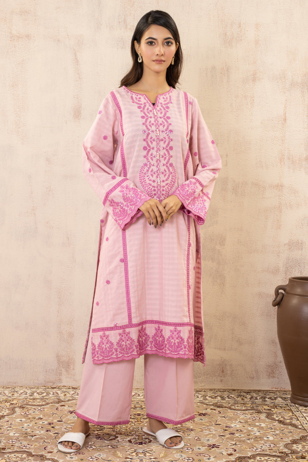 Zellbury | Summer Pret | Embroidered Kurta Trouser - 3331 - Libasekhas
