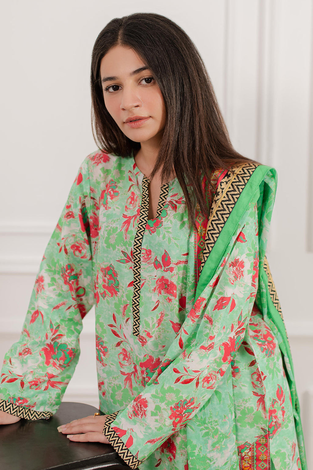 Zellbury | Summer Pret | Kurta Dupatta Trouser - 2829 - Libasekhas