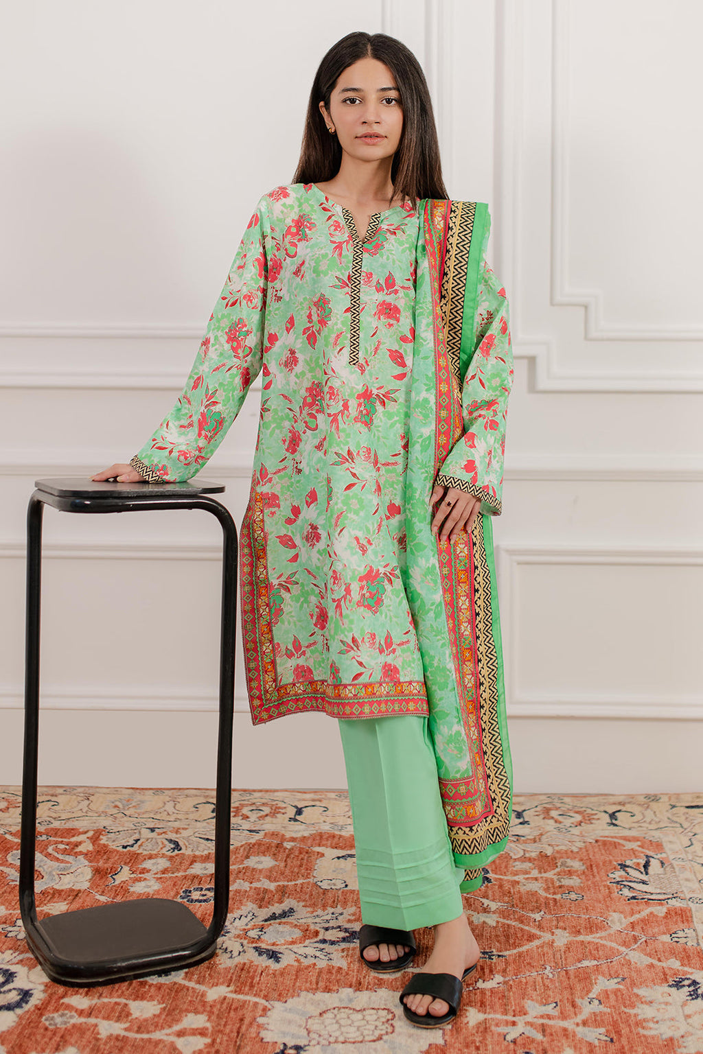 Zellbury | Summer Pret | Kurta Dupatta Trouser - 2829 - Libasekhas